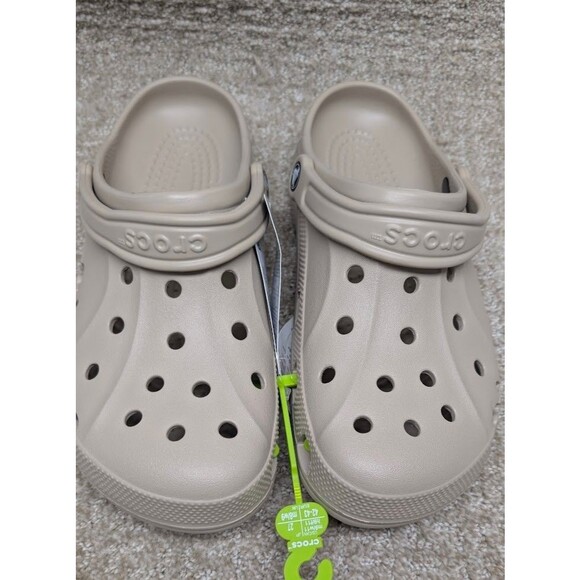 Crocs 10126-2V3 Unisex Flat Heel Beige Closed Toe Slip-On Clog Shoes Size W11/M9 main image 5